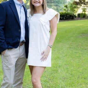 TCEC white mini dress